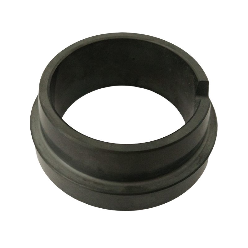 What properties do silicon carbide bushings rely on to achieve high efficiency and wear resistance?