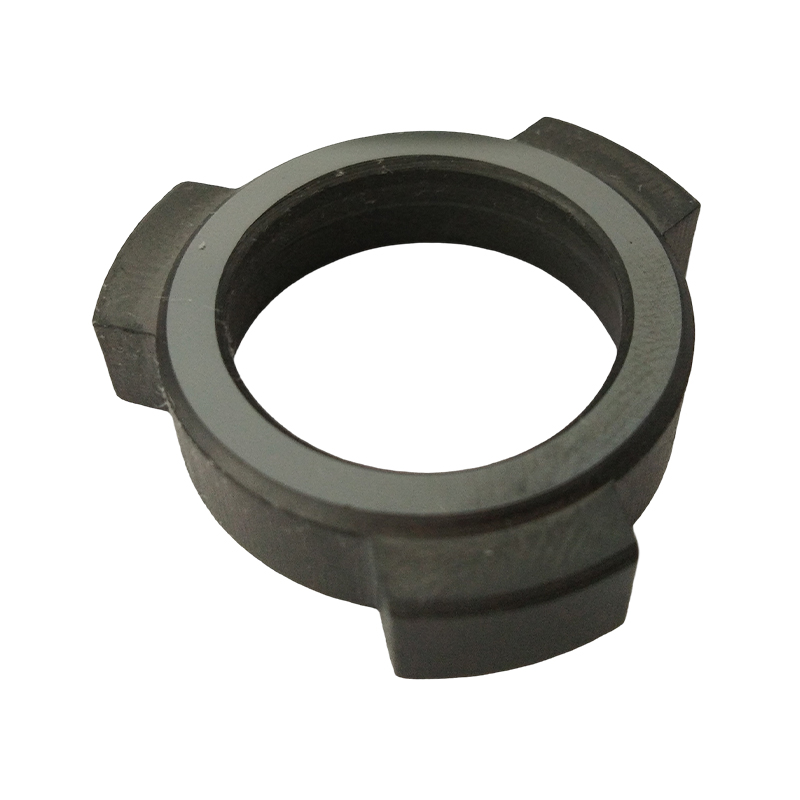 How does the surface roughness of silicon carbide bushings specifically affect the coefficient of friction?